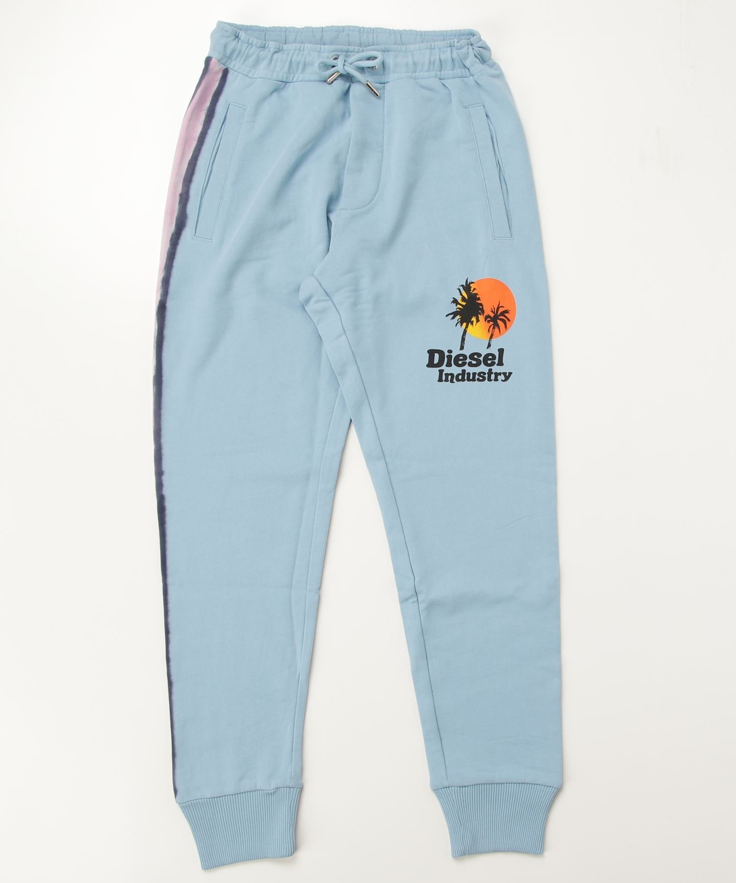 Детские спортивные штаны с логотипом марки DIESEL One Point, Light blue