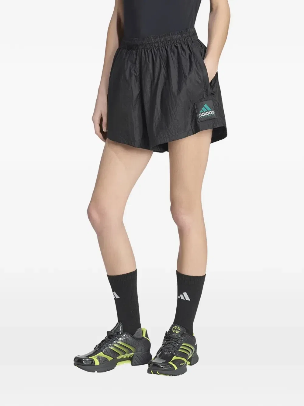 Шорты Equipment с нашивкой-логотипом Adidas, черный