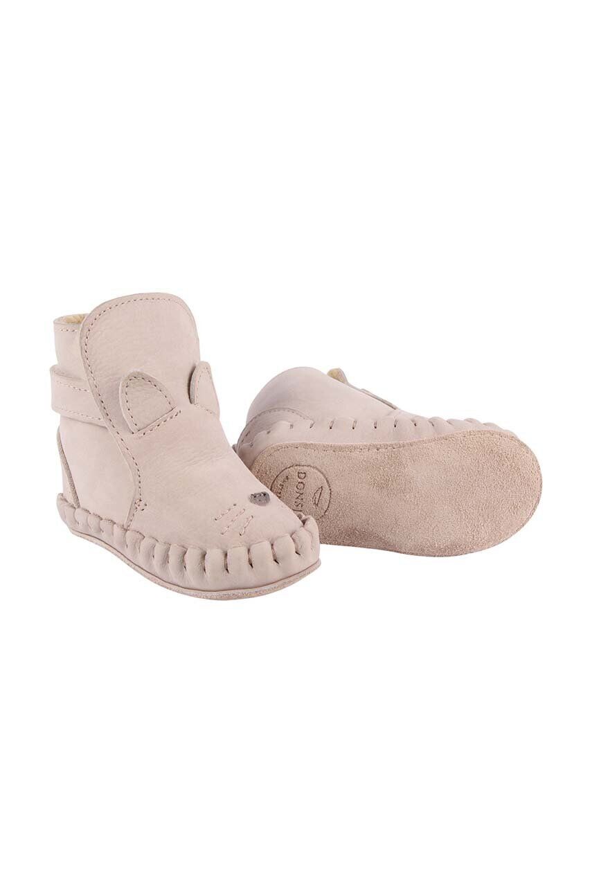 

Детские кожаные туфли Donsje Kapi Classic Booties Cat, бежевый