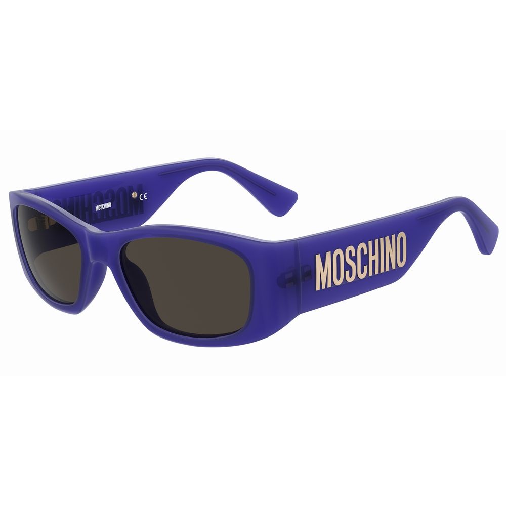 

Солнцезащитные очки из фиолетового ацетата Moschino