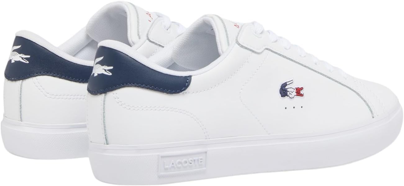 Кроссовки Lacoste Powercourt для мужчин, White, Navy, & Red — фото 3