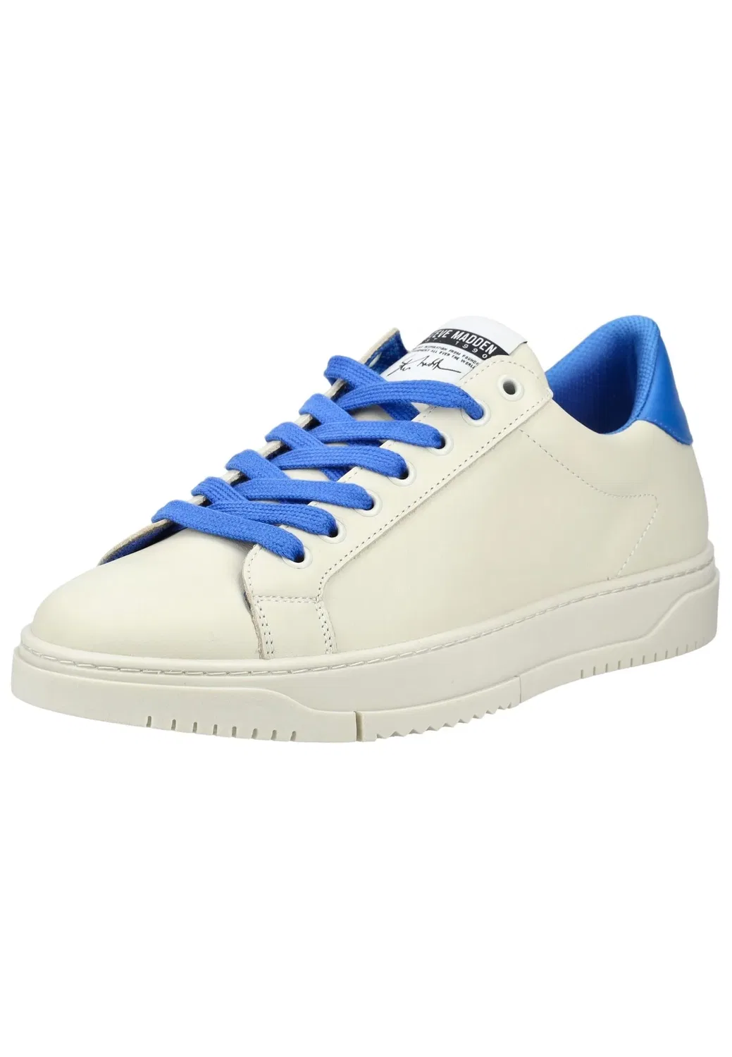 Кроссовки низкие из кожи Steve Madden, белый/синий