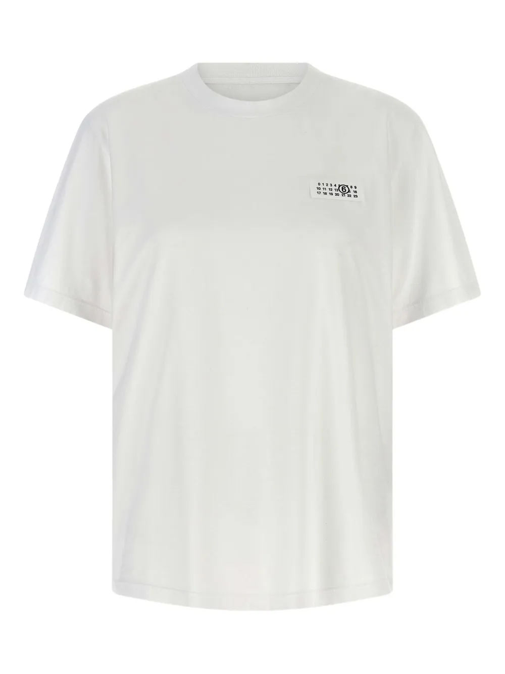 

Футболка с логотипом MM6 Maison Margiela, белый