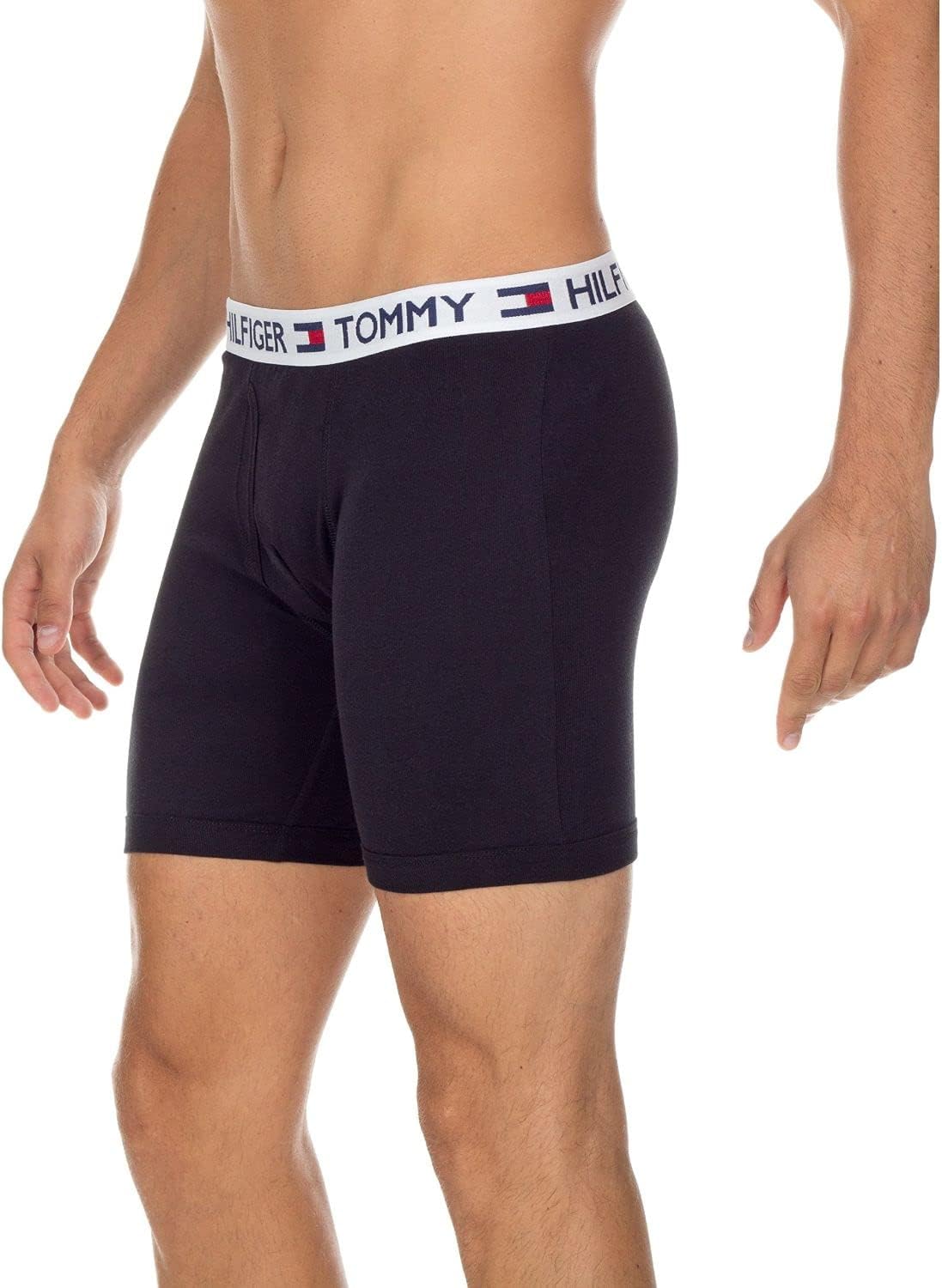 Мужское нижнее белье Tommy Hilfiger, классика, 4 пары боксеров, эксклюзивно на Amazon, 4 Black — фото 3
