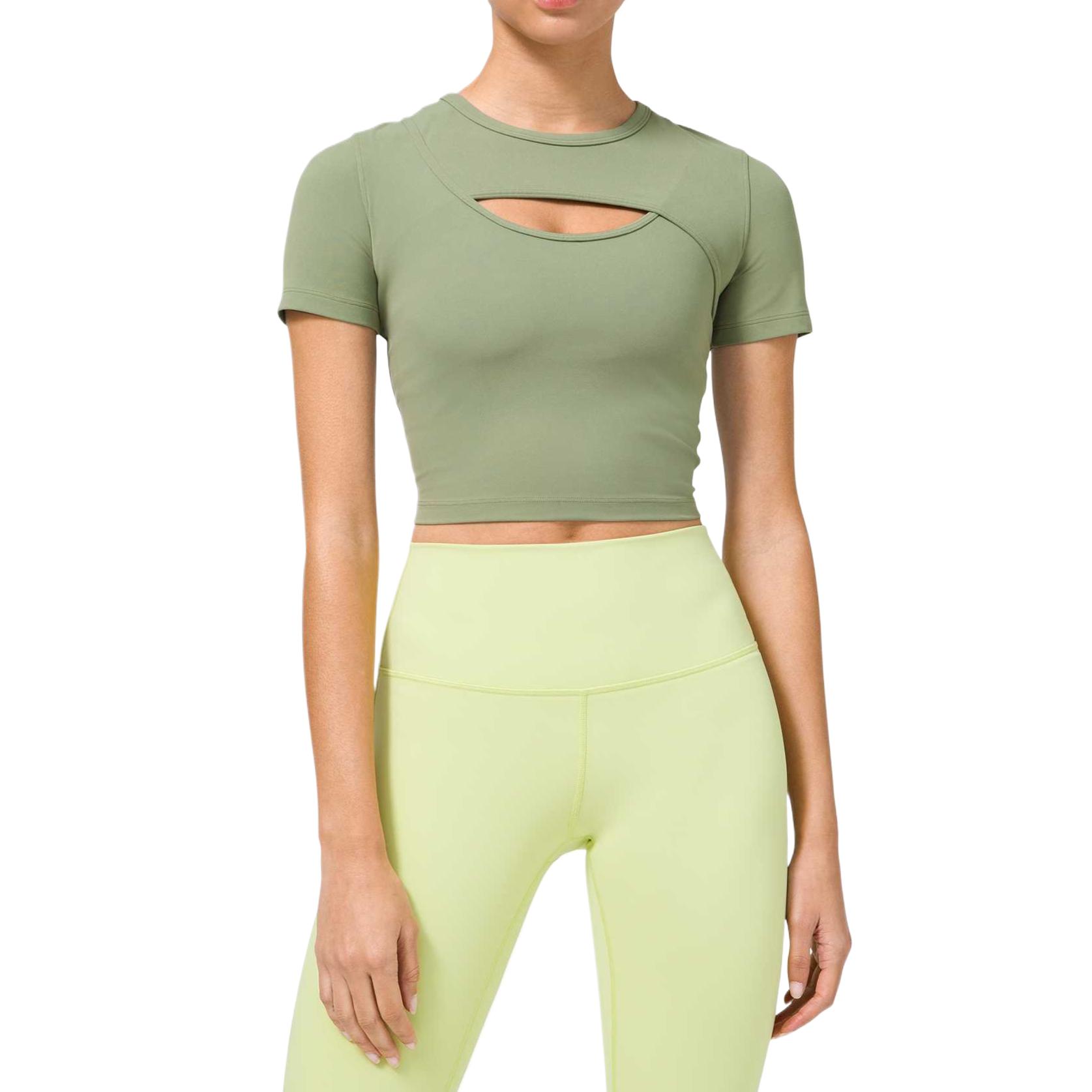 

Lululemon Женская футболка Get Centred, цвет Willow Tree Green