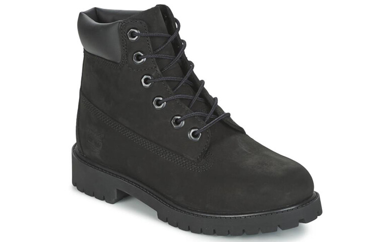 Ботинки детские Timberland Premium 6 Inch на шнурках, черный