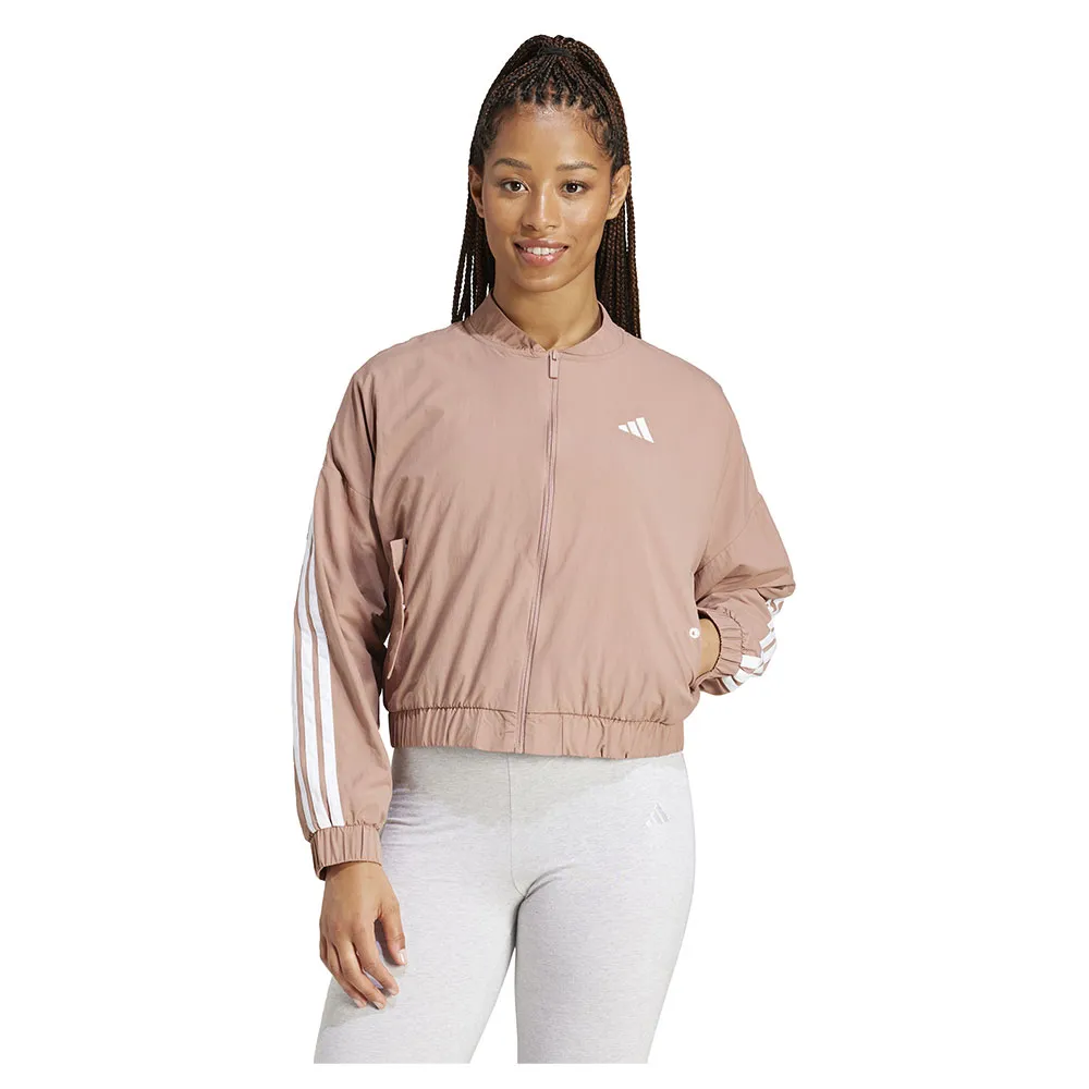 

Куртка adidas Essentials 3 Stripes Lifestyle Woven bomber, бежевый