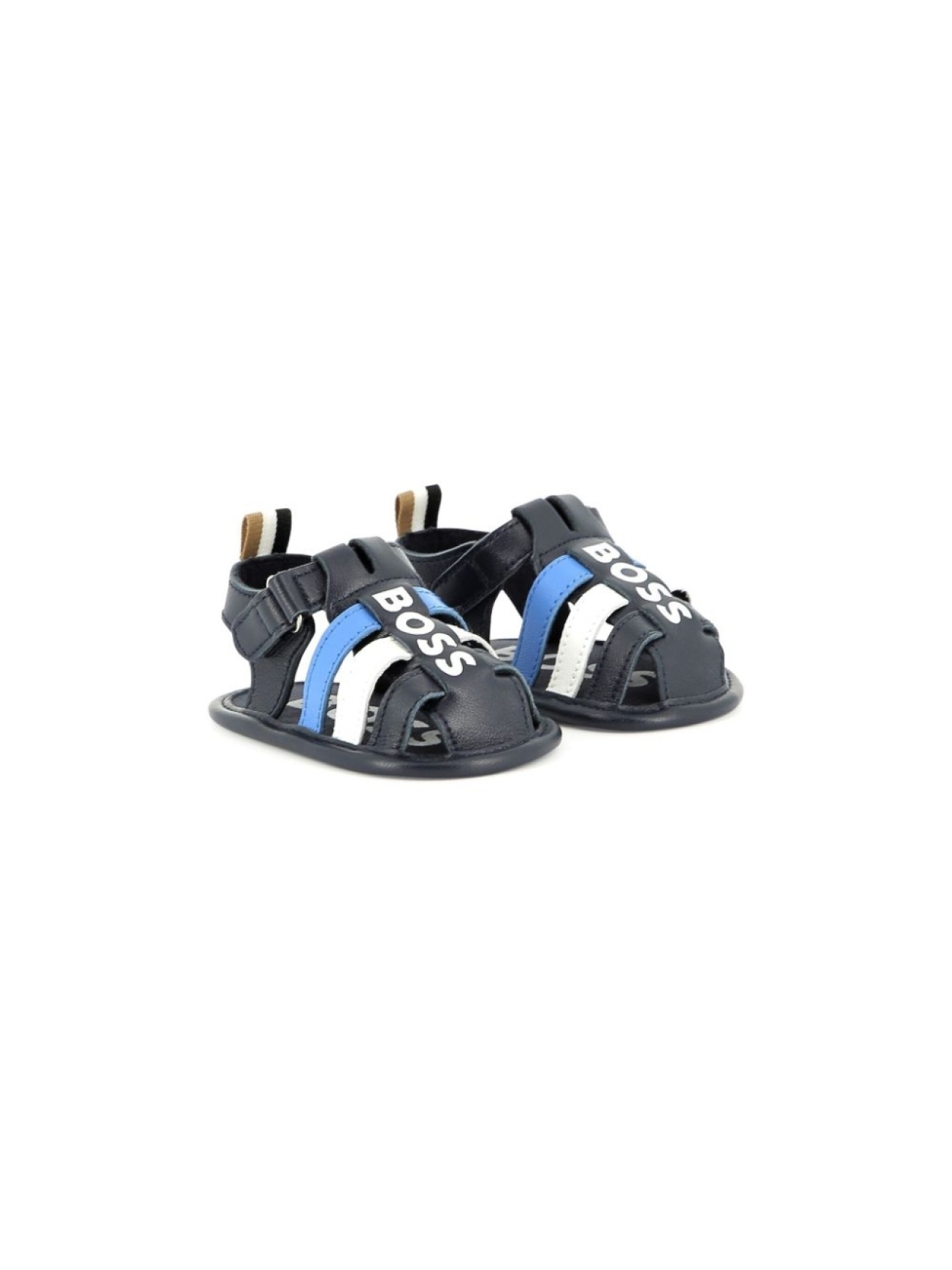 

BOSS Kidswear сандалии с логотипом, синий