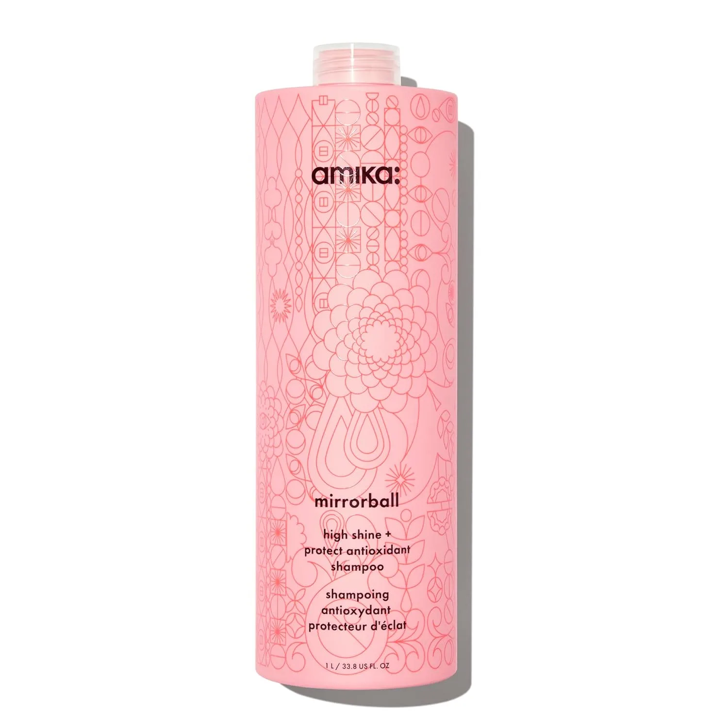 Шампунь amika Mirrorball High Shine + Protect с антиоксидантами, 1000 мл
