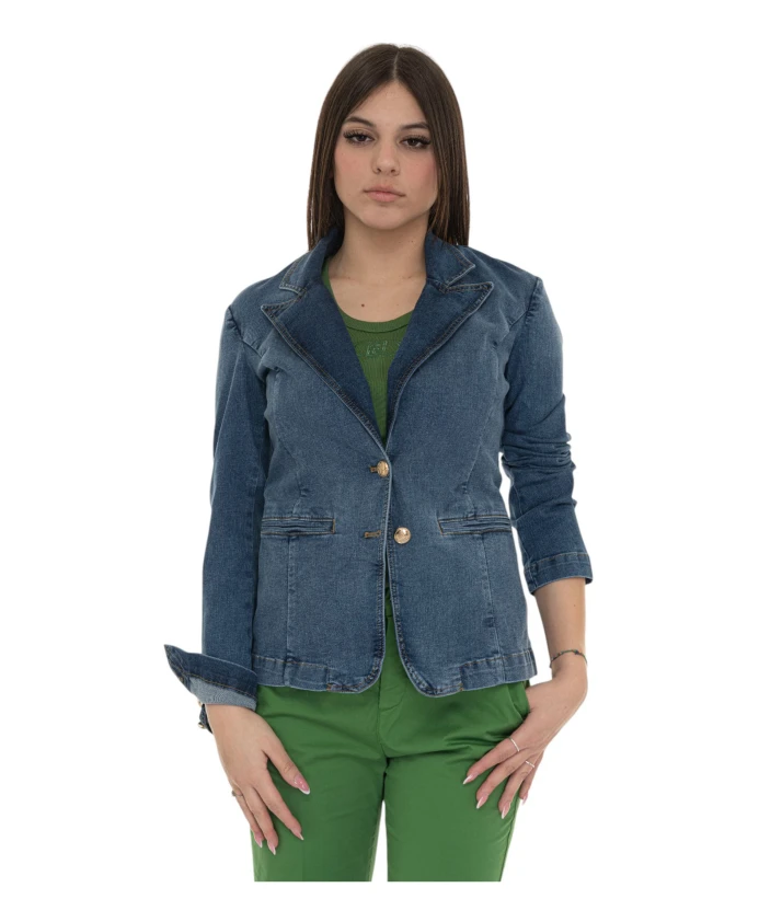 

Короткая куртка с двумя пуговицами Liu Jo, синий