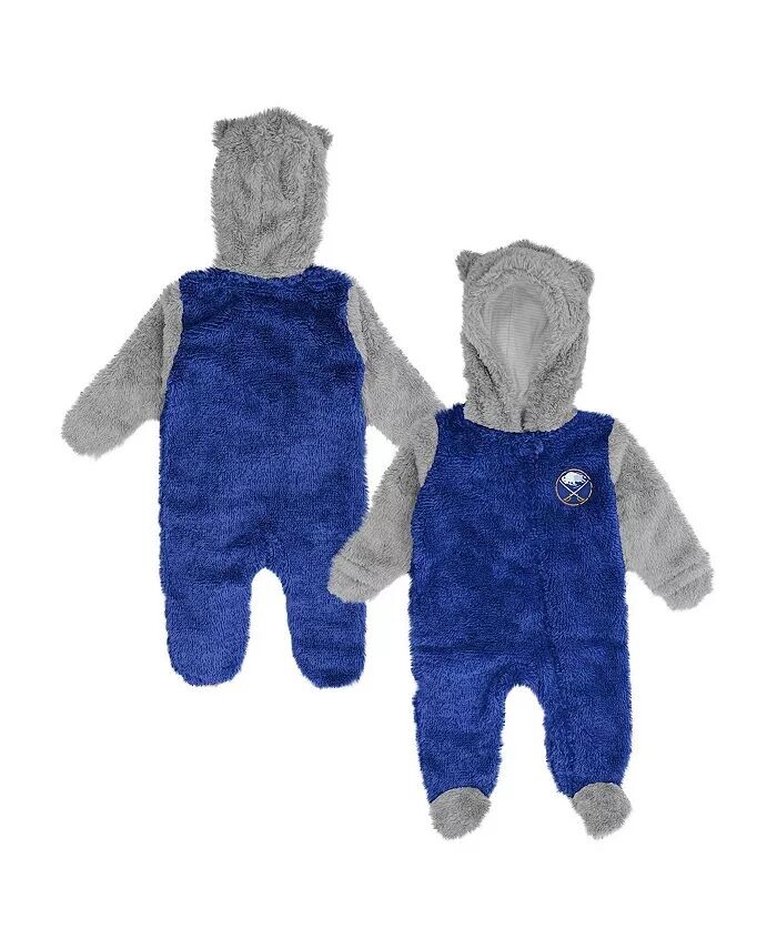 

Новорожденные и младенцы мальчики и девочки Royal Buffalo Sabres Game Nap Teddy флисовый фланель спальный комплект на молнии Outerstuff
