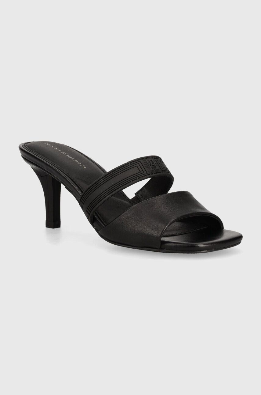 

Шлепанцы Tommy Hilfiger SPORTY LEATHER MULE, черный