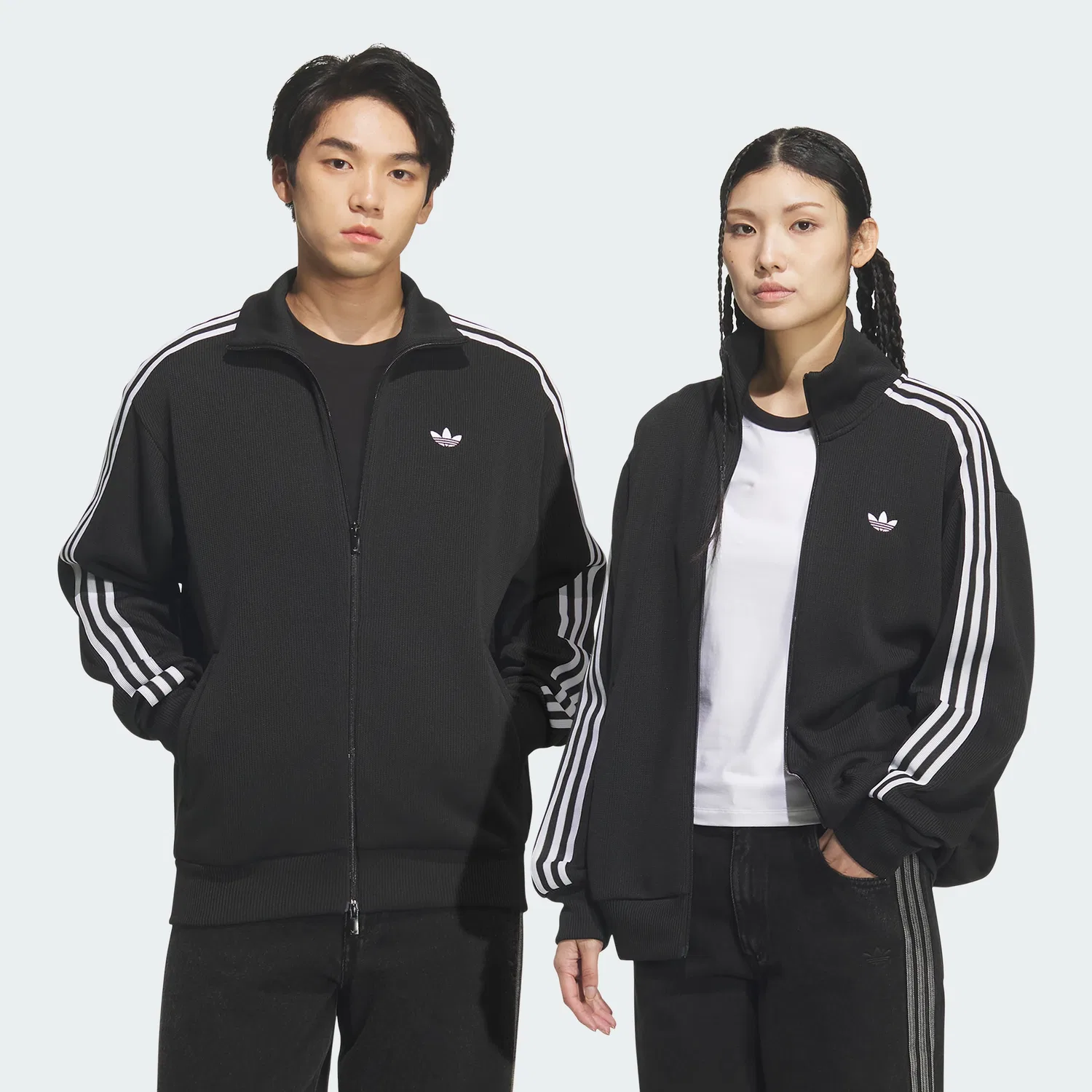Мужской вязаный спортивный топ Adidas Fb, чёрный