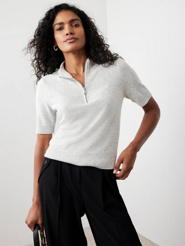 

Короткий рукав, трикотажный топ Mint Velvet