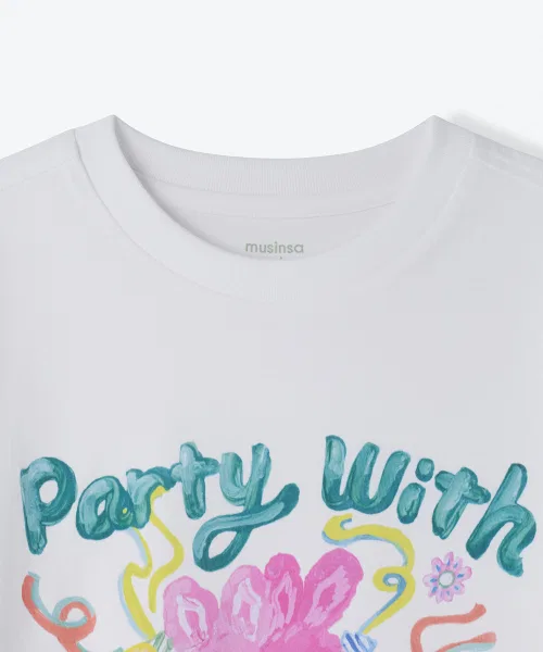 Детская футболка MUSINSA STANDARD KIDS Friends Relaxed T-shirt — фото 4