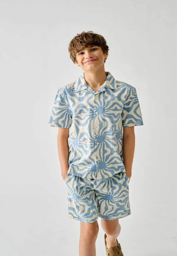 Рубашка Only & Sons Junior, модель osjcruz hawaii hemd shirt, пыльно-голубой