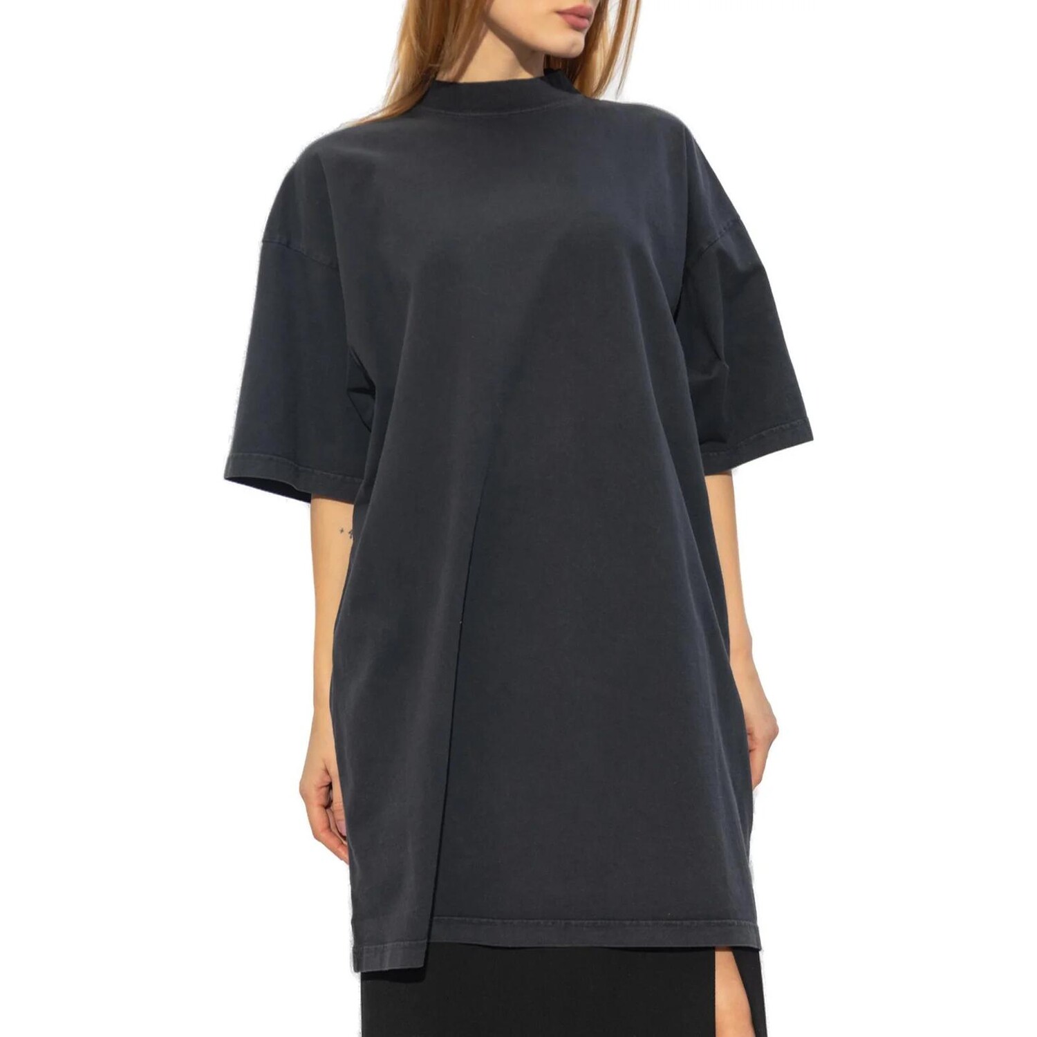 Balenciaga Женская футболка, цвет Black/Gray — фото 2