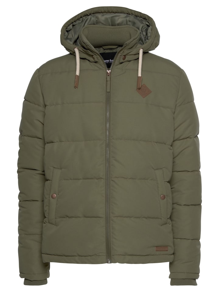 

стеганая куртка оливково-зеленого цвета Bruno Banani