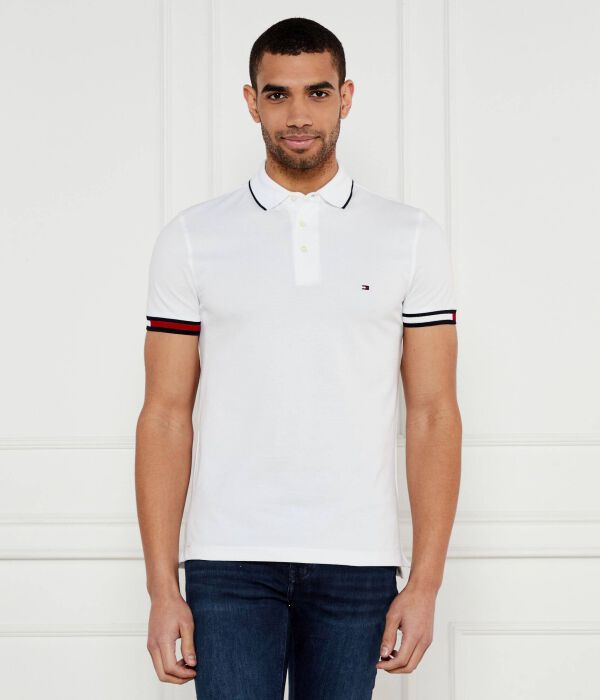 

Рубашка поло Slim fit Tommy Hilfiger, белый
