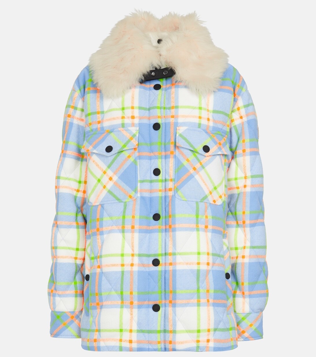 

Пуховик Curienne из натуральной шерсти MONCLER GRENOBLE, синий