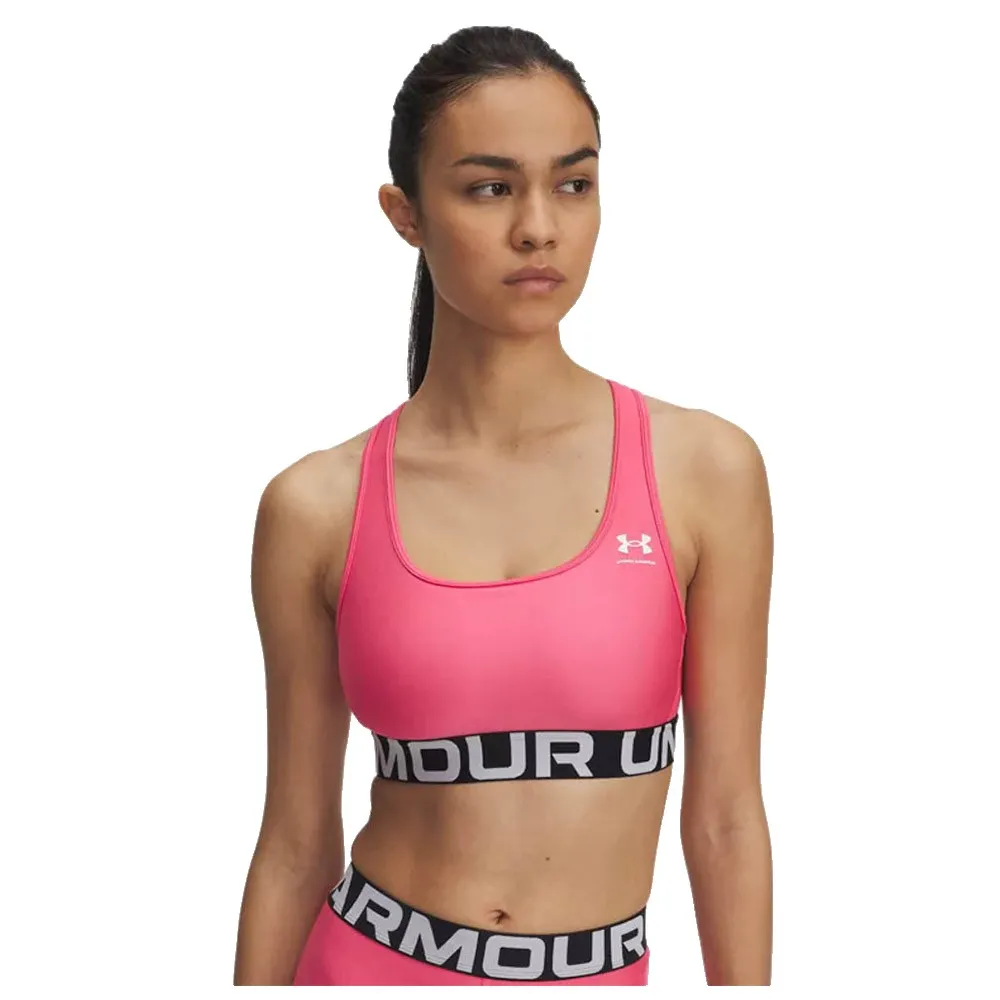 

Спортивный бюстгальтер Under Armour HeatGear Branded Medium Impact Sports Bra, розовый