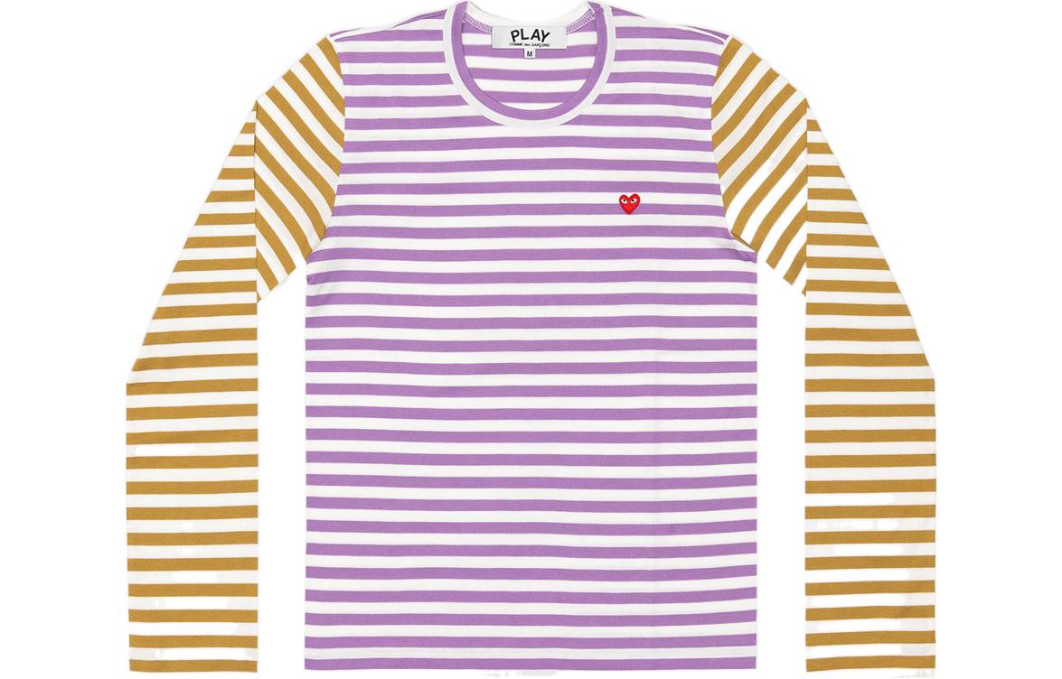 

CDG Play Футболка мужская, желто-фиолетовые, цвет блока