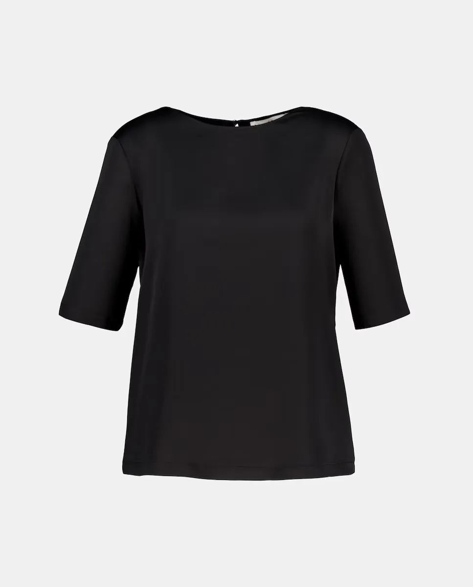 

Женский однотонный топ с коротким рукавом Woman El Corte Inglés, чёрный