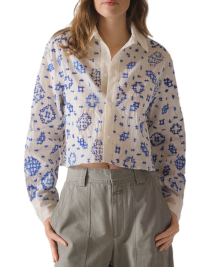 

Короткая рубашка из поплина CISSA, белый