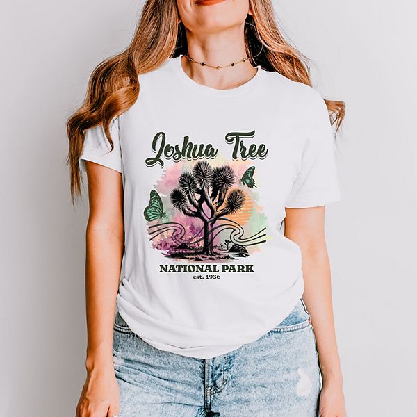 

Футболка с коротким рукавом Joshua tree national park est 1936 Simply Sage Market, White