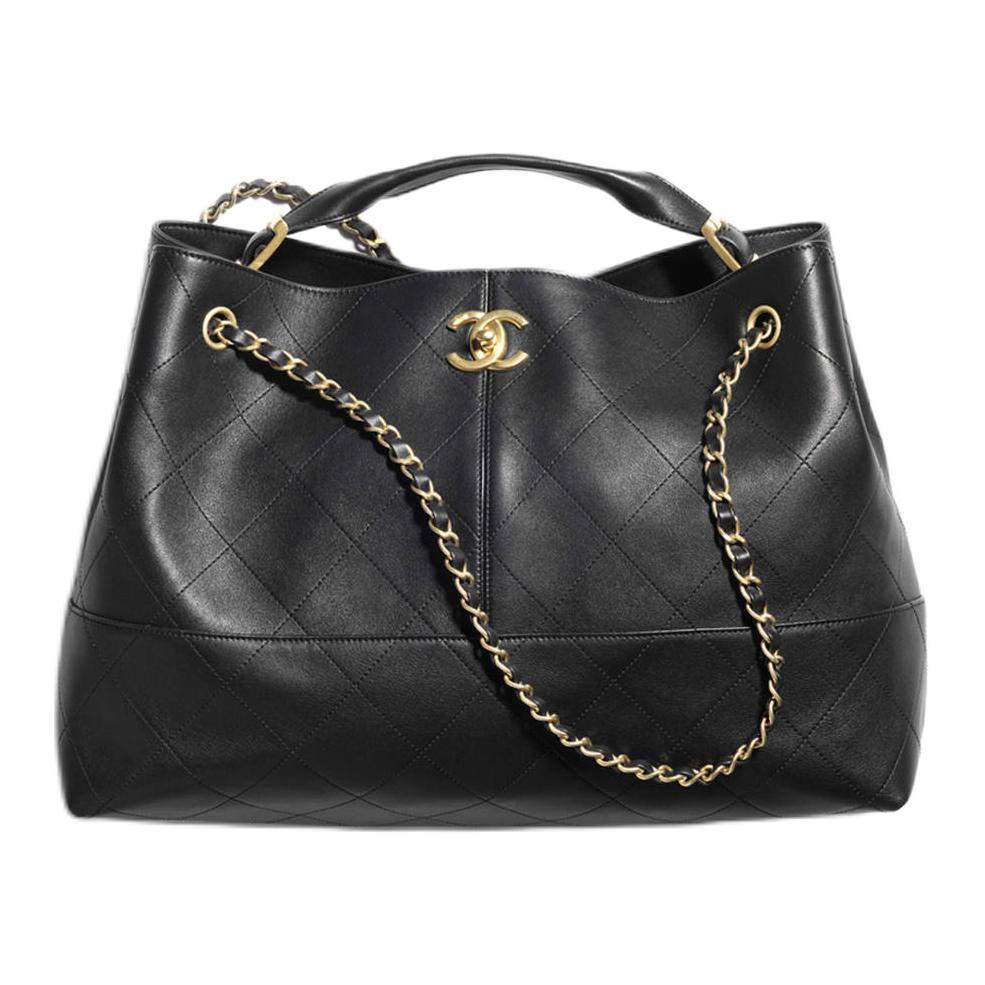 

CHANEL Женская сумка из телячьей кожи черная