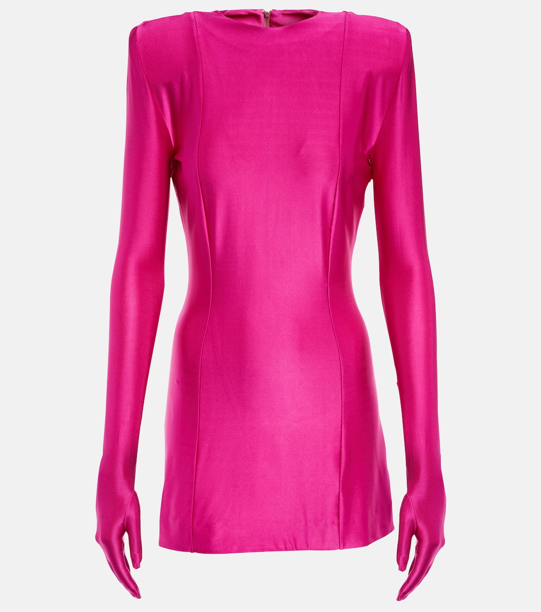 

Трикотажное мини-платье Diva с перчатками Vetements, Hot Pink