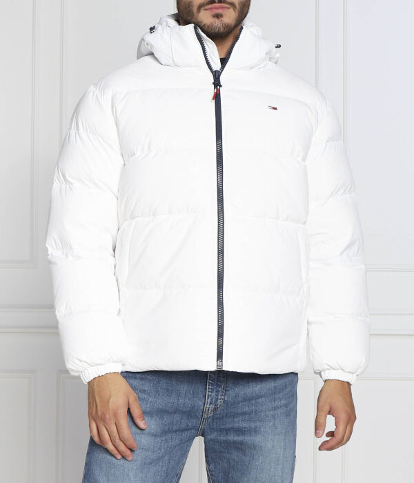 

Пуховик мужской Tommy Jeans утепленный с капюшоном, белый