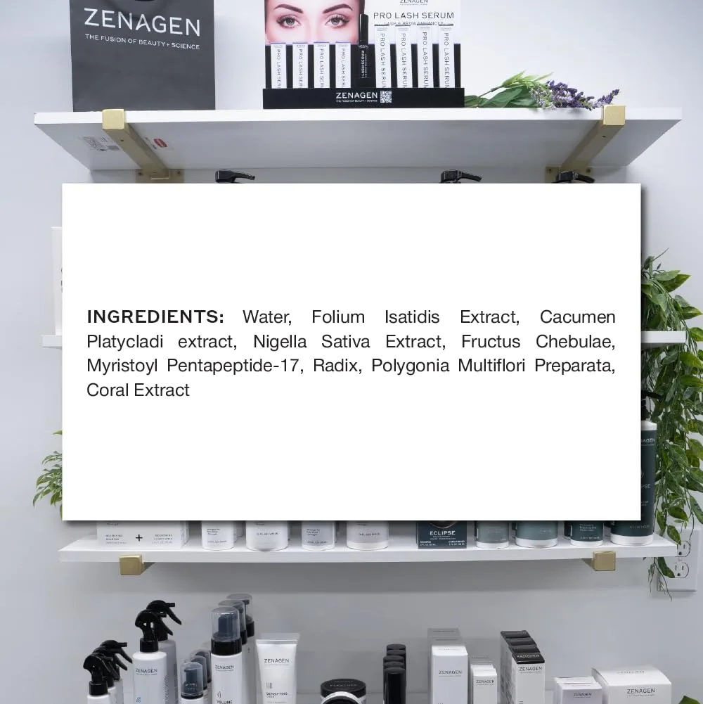 ZENAGEN Pro Lash Serum для длинных и густых ресниц, укрепляет и питает волосяные фолликулы, легкая нераздражающая формула, vegan, на растительной основе 4,1 мл (1 шт.), Clear — фото 4