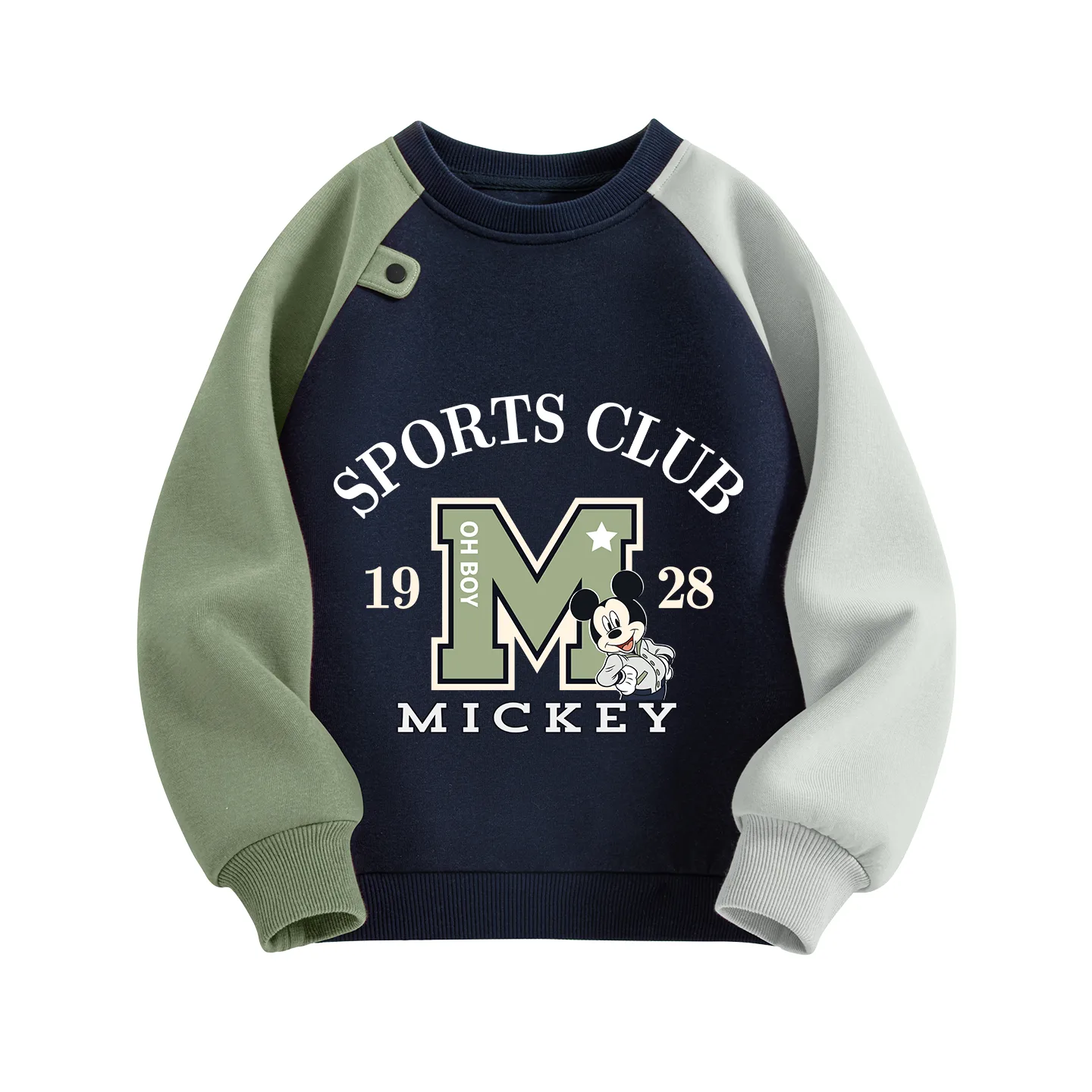 Детский свитшот с круглым вырезом Disney, Di Zishi Navy Blue