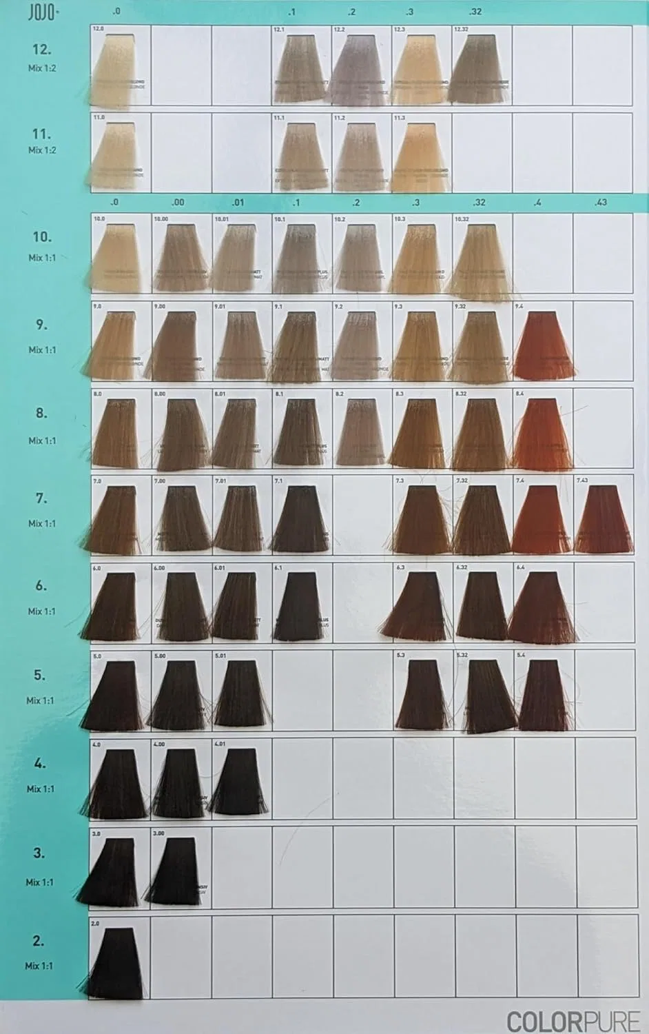 Стойкая крем-краска для волос (6.0) с кистью, 3 x 100 мл Colorpure, 6.0