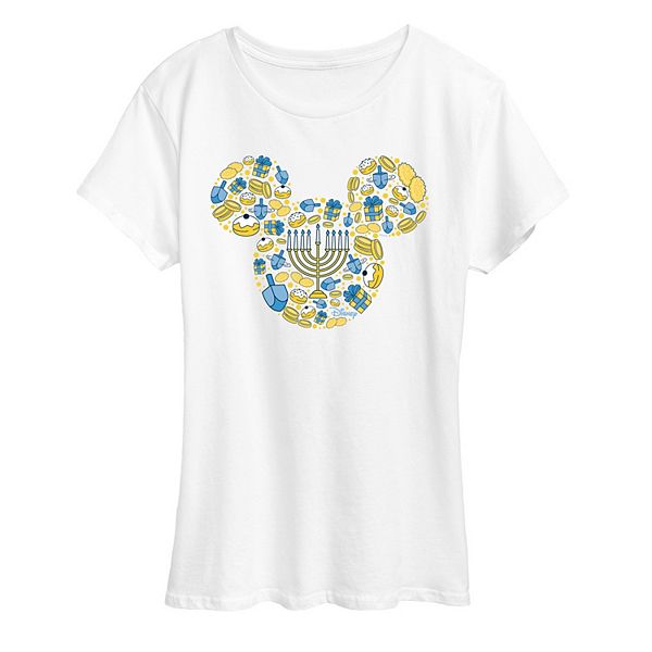 

Женская футболка с принтом Микки Мауса на Хануку Disney