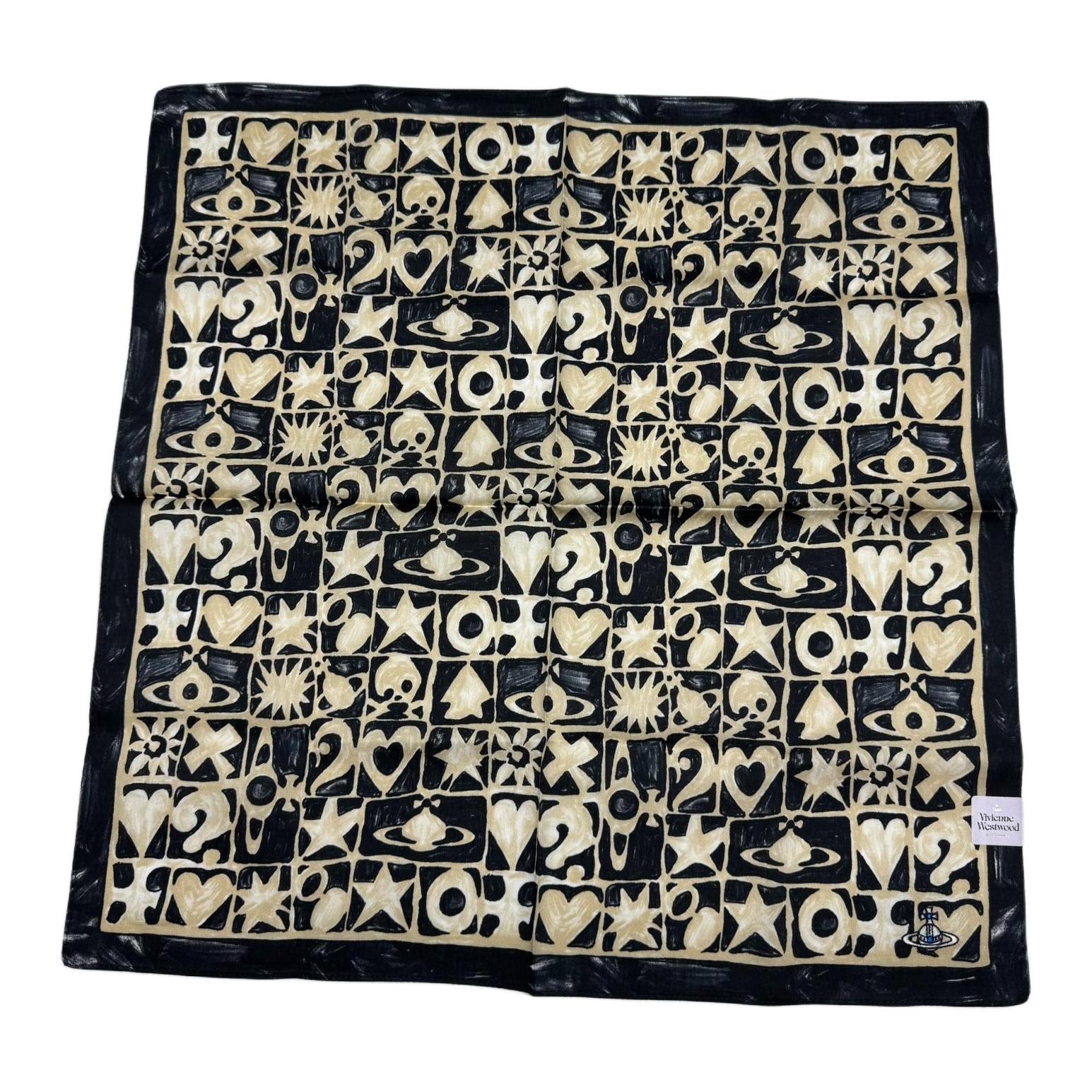 

Vivienne Westwood Шёлковый шарф унисекс чёрный, Black