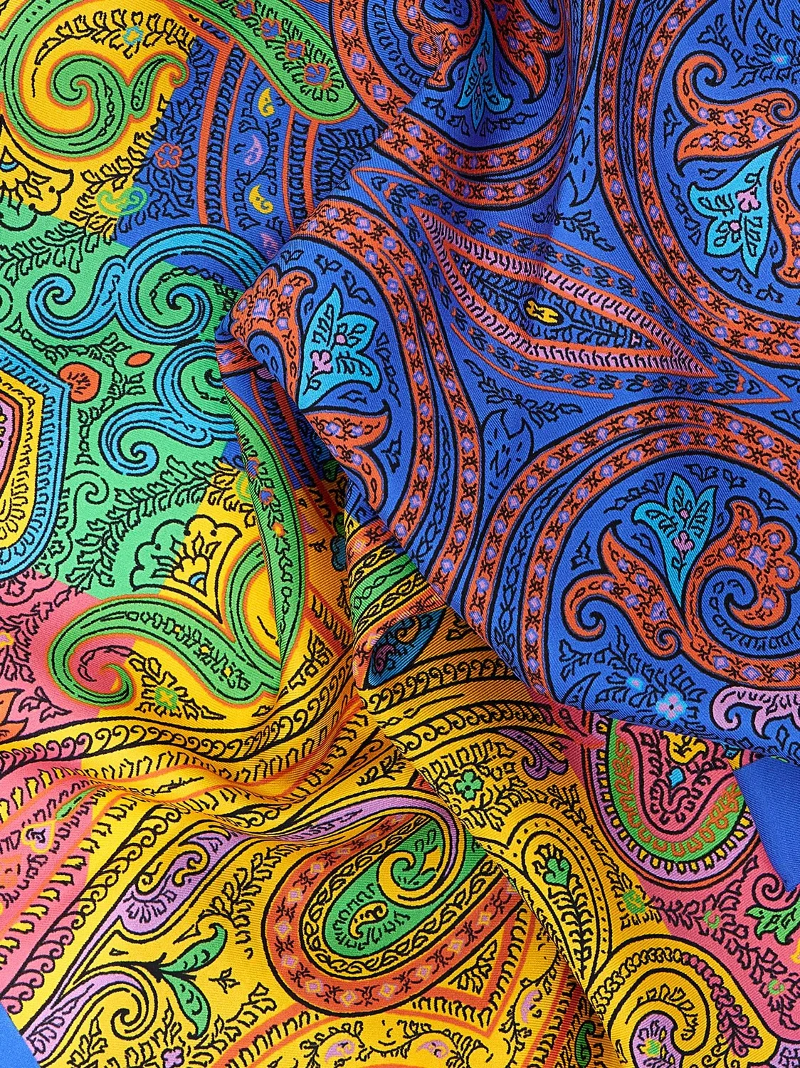 Шарф с цветочным узором пейсли ETRO, мультицвет — фото 3