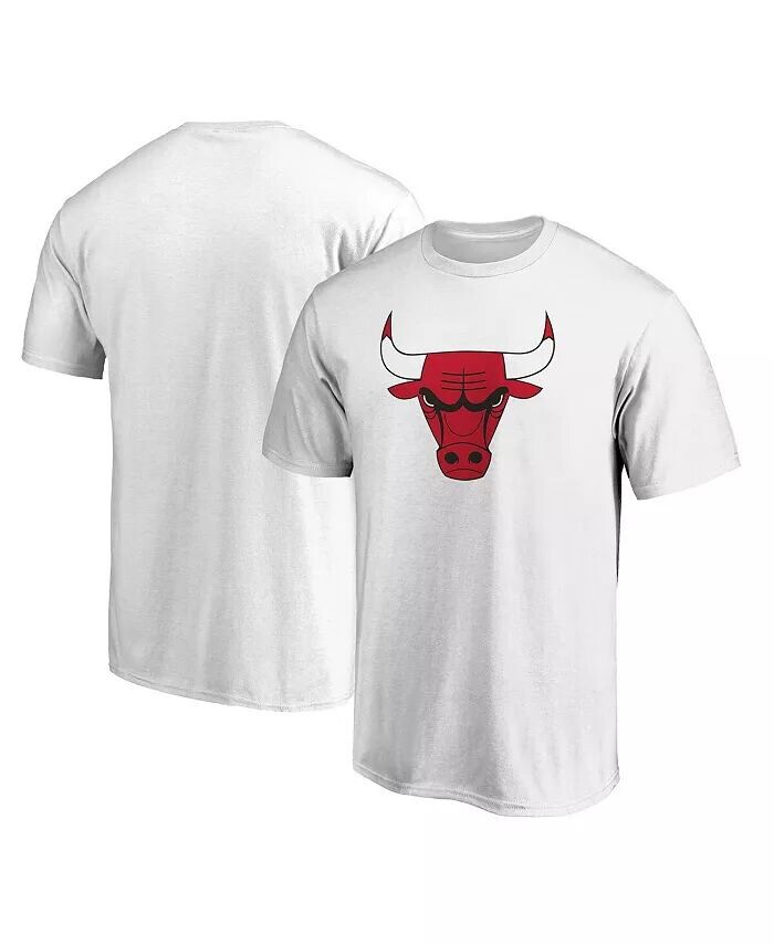 

Мужская белая футболка с логотипом Chicago Bulls Primary Fanatics