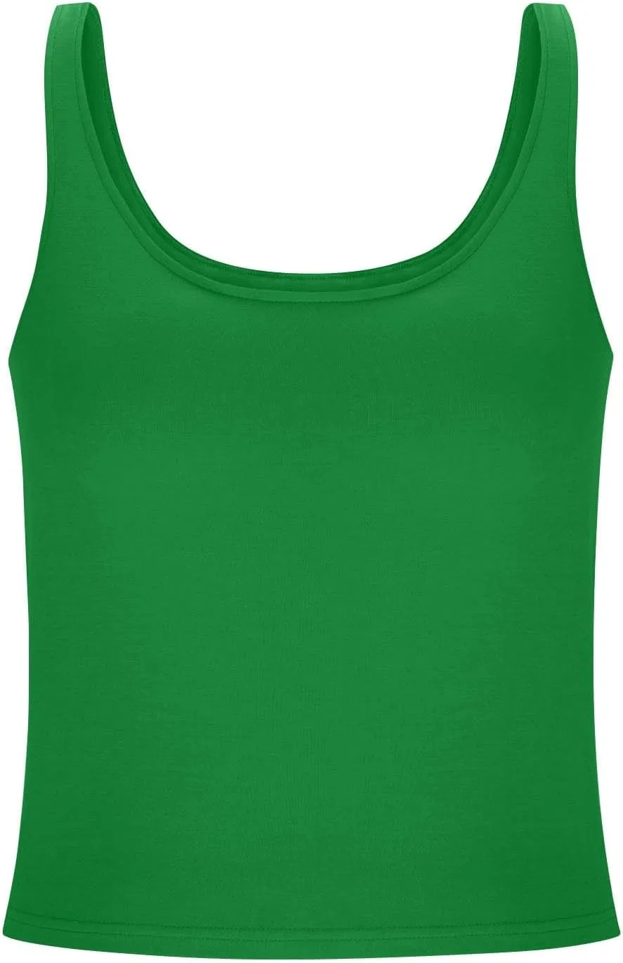Женский топ с встроенным бюстгальтером, Generic, Green — фото 4