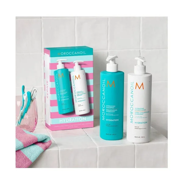 Шампунь и кондиционер для оптимального увлажнения MOROCCANOIL Duo Box Hydration 1 шт — фото 2