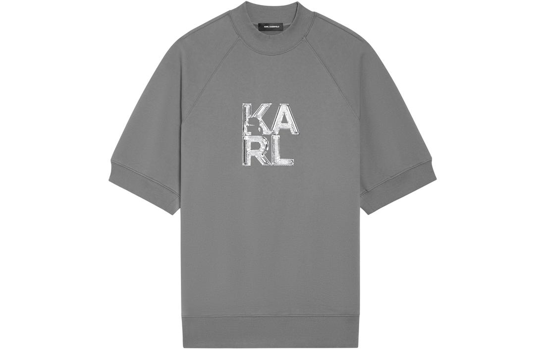 

Karl Lagerfeld / Karl Lagerfeld Jeans Футболка унисекс Карла Лагерфельда, серая, Серый, Karl Lagerfeld / Karl Lagerfeld Jeans Футболка унисекс Карла Лагерфельда, серая