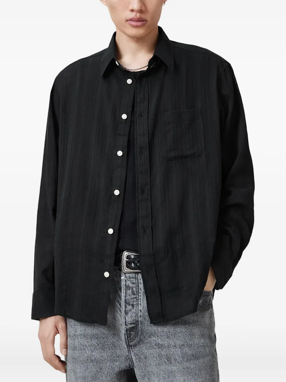 

Рубашка Karmi AllSaints, черный