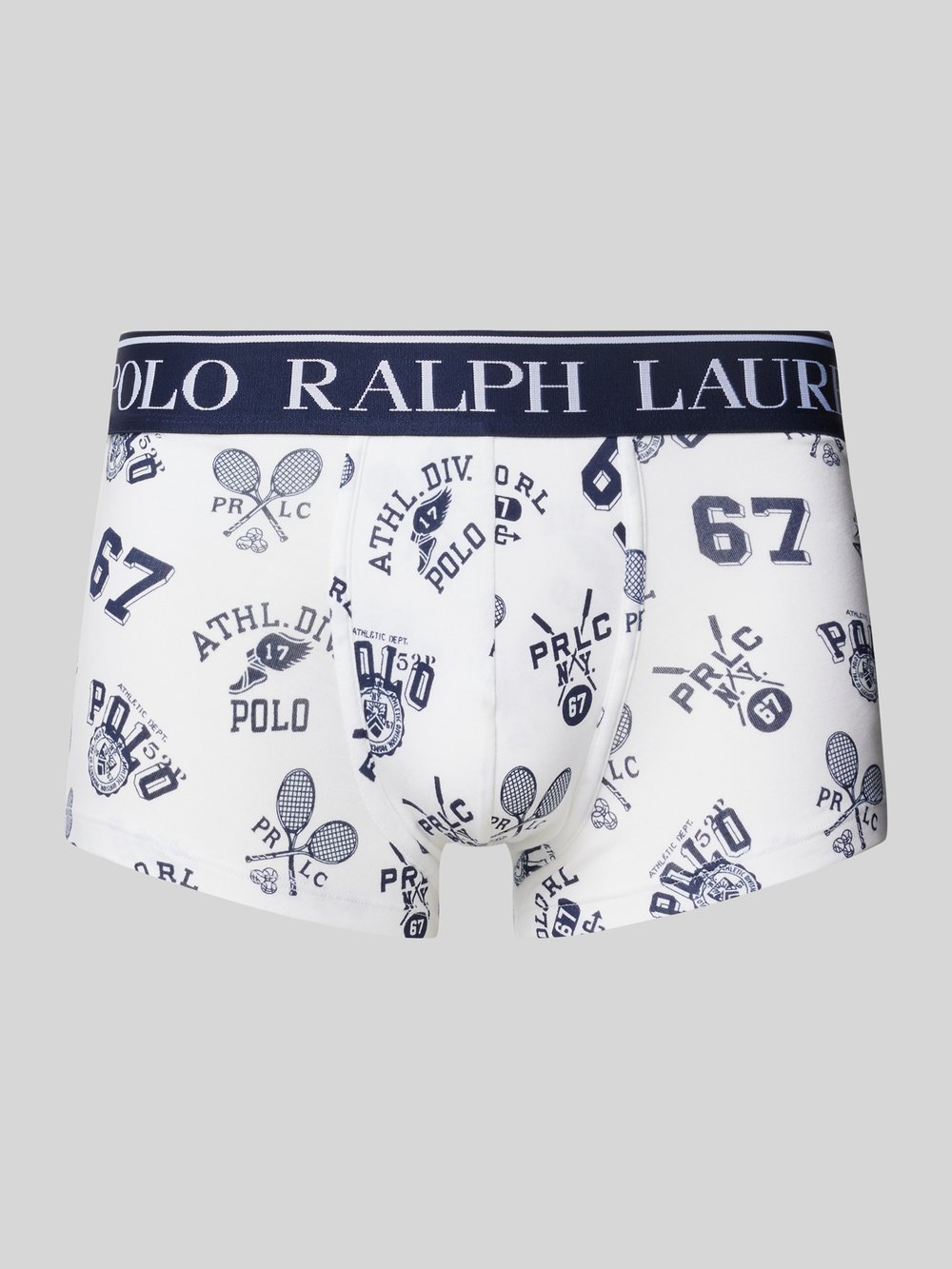 

Трусы-боксеры с эластичным поясом и этикеткой Polo Ralph Lauren Underwear, белый