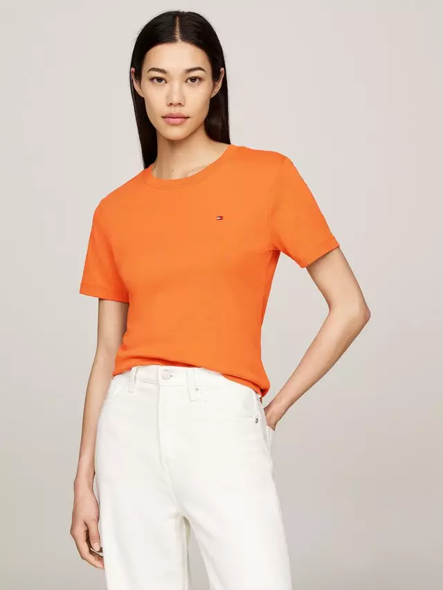 

Футболка Tommy Hilfiger Cody Crew Neck Slim Fit, цвет autumn/orange