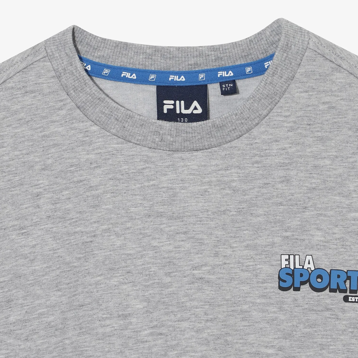 Детский серый свитшот с надписью от Fila Kids — фото 3