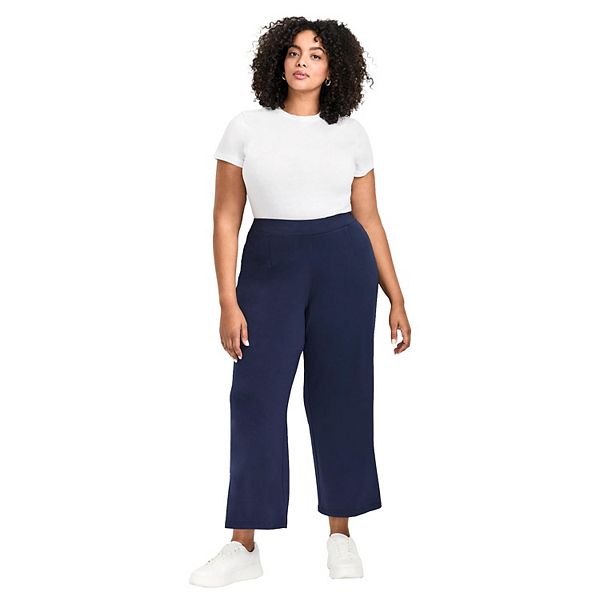 

Женские брюки plus size Audrey wide leg Avenue, Navy