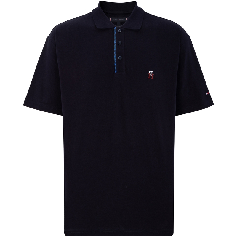 Tommy Hilfiger Поло мужское navy blue DW5 — фото 3
