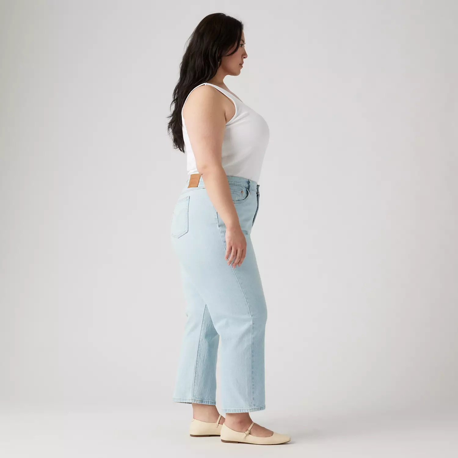 501 Оригинальные укороченные женские джинсы (большие размеры) Levi's, цвет Wow Me Over Plus - Medium Wash — фото 4