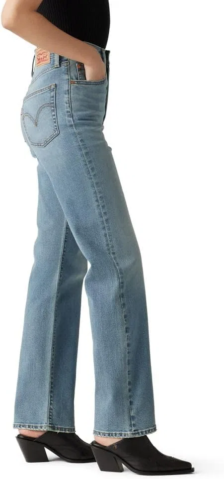 Levi's Женские джинсы Ribcage Straight Full Length, Ringing Bells (Stretch) — фото 3